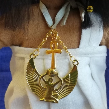 Halsschmuck Göttin Isis und Ankh